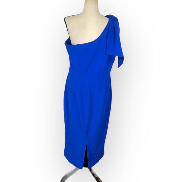 Dress the Population Tiffany One-Shoulder Midi Dress Women's Plus XXL Blue NWOT - Picture 5 of 11